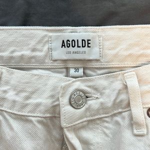 AGOLDE white denim size 30